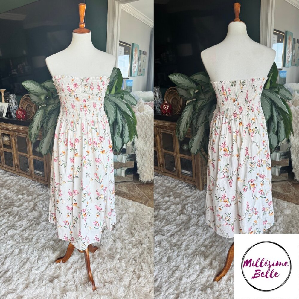 Floral White Dress